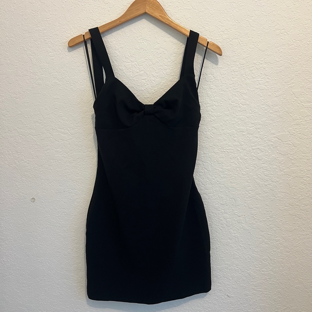 Zara Basic Black Spaghetti-Strap Top with Zipper